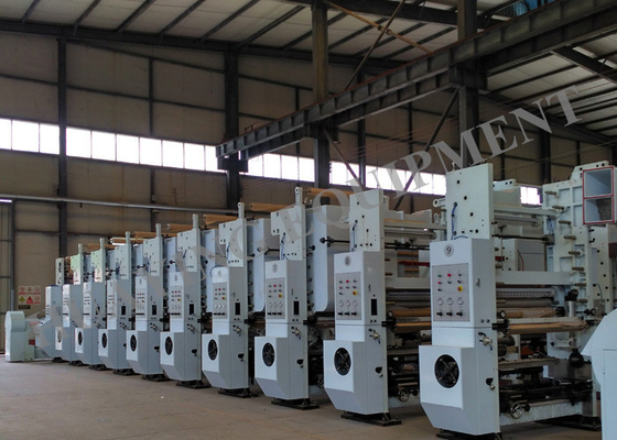 Ελεγκτής 10 PLC Rotogravure χρωμάτων μηχανή εκτύπωσης με το μηχανικό άξονα ή Shaftless